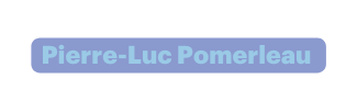 Pierre Luc Pomerleau