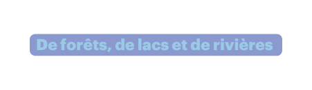 De forêts de lacs et de rivières